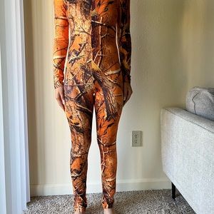 Orange Camo jumpsuit